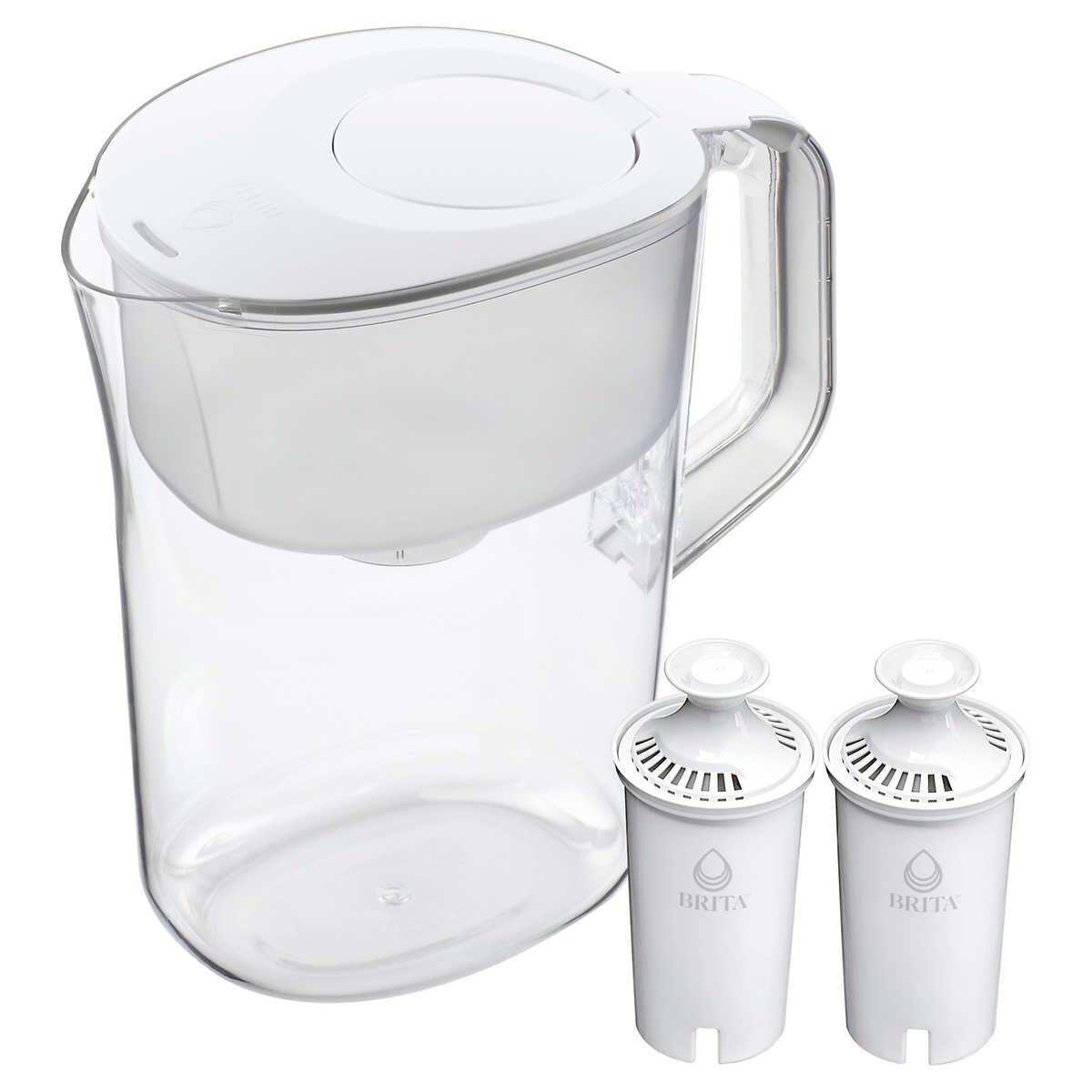 40 Gallon White Water Purification Unit with Brita 10 Cup Filter Pitcher