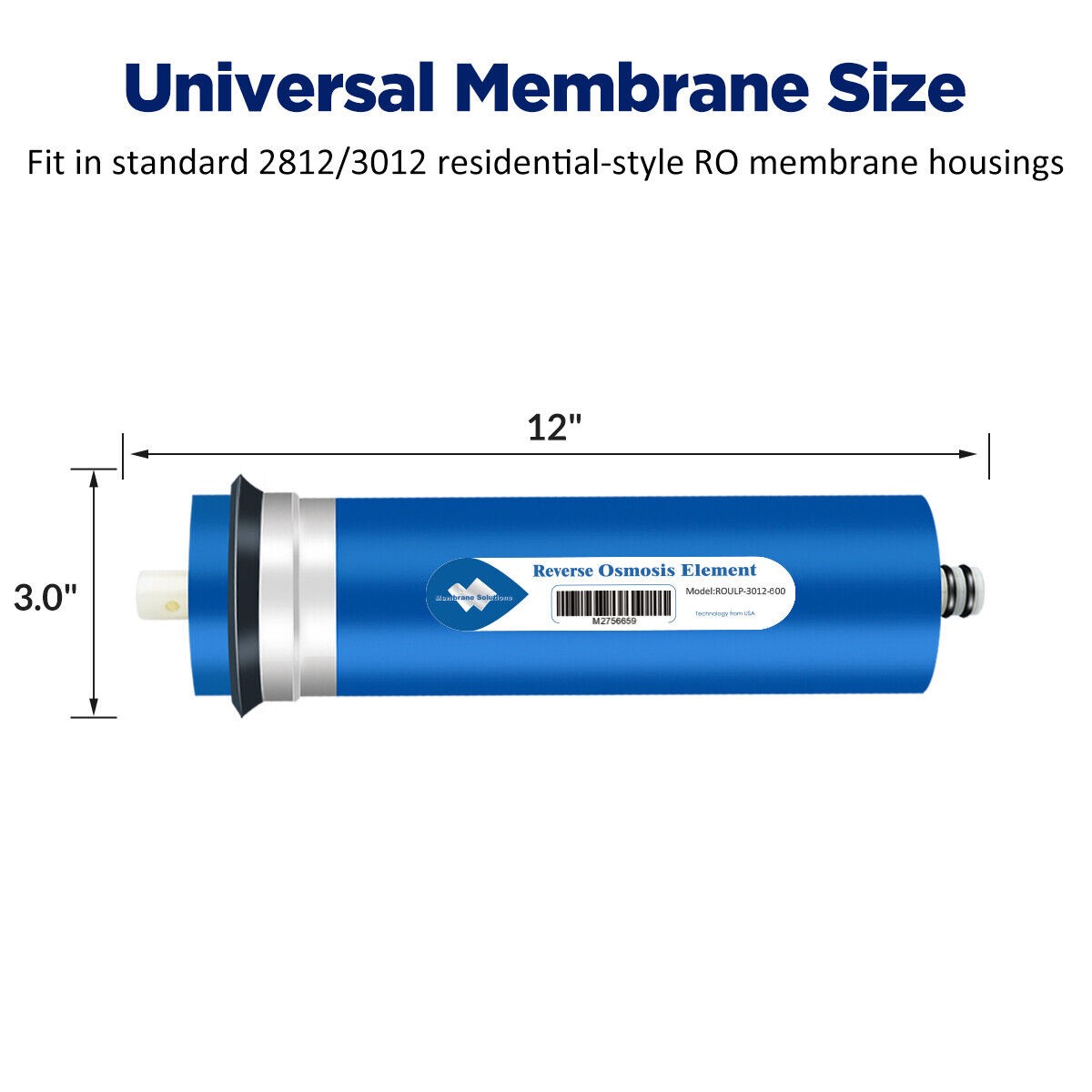 600 GPD RO Membrane Maple Syrup Reverse Osmosis System Water Filter Replacement