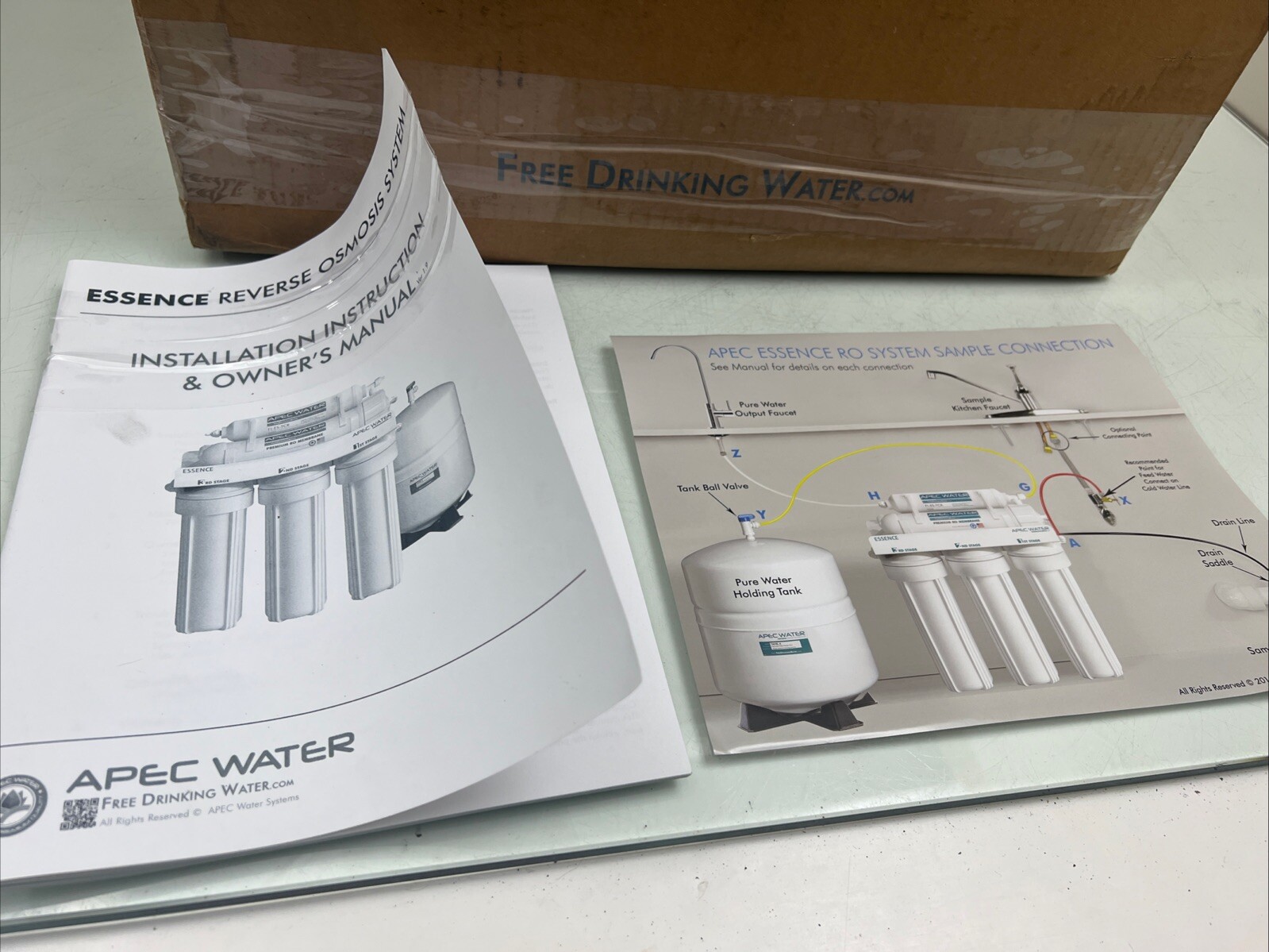 APEC Water Systems REVERSE OSMOSIS System 75 GPD pH+ ICE MAKER KIT INCLUDED