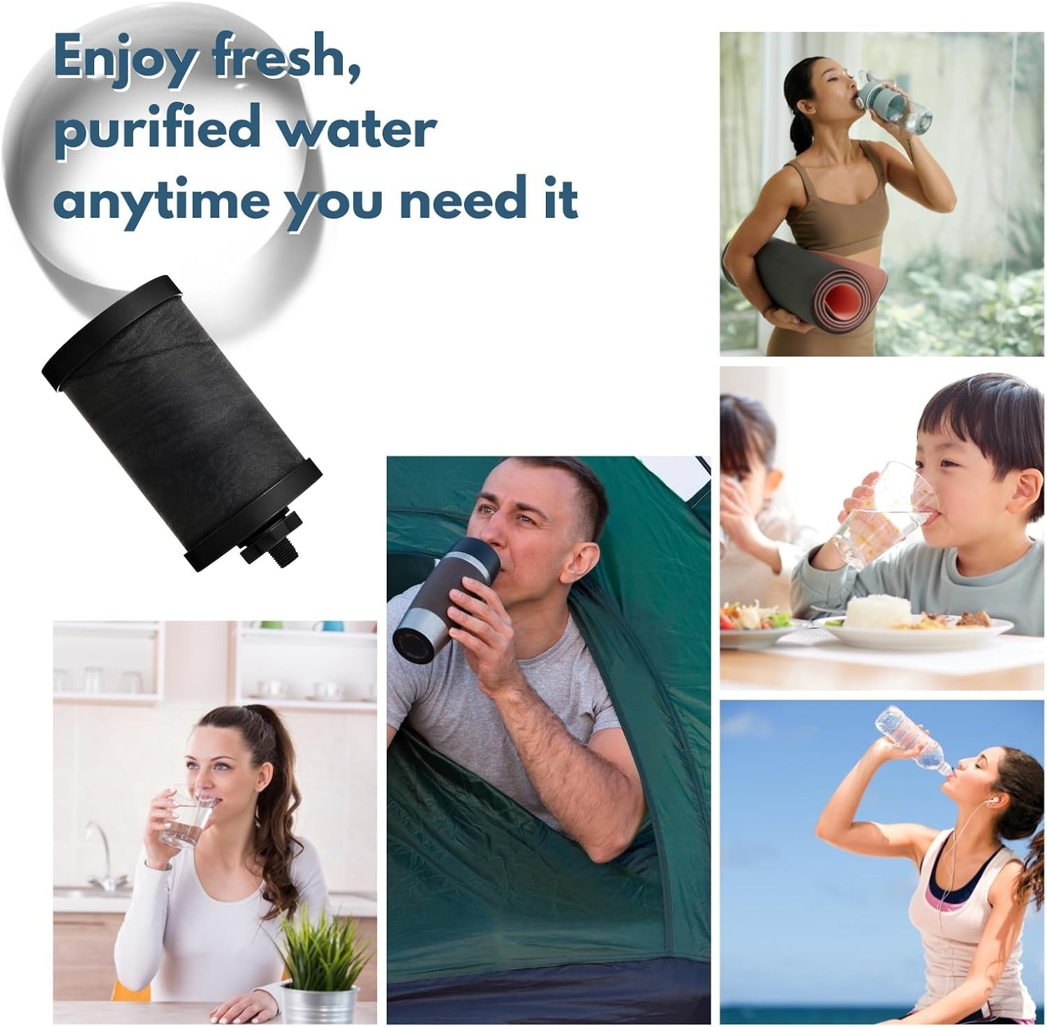 2387 Alexapure Pro Genuine Filter Replacement 2 Filter Pack, Black