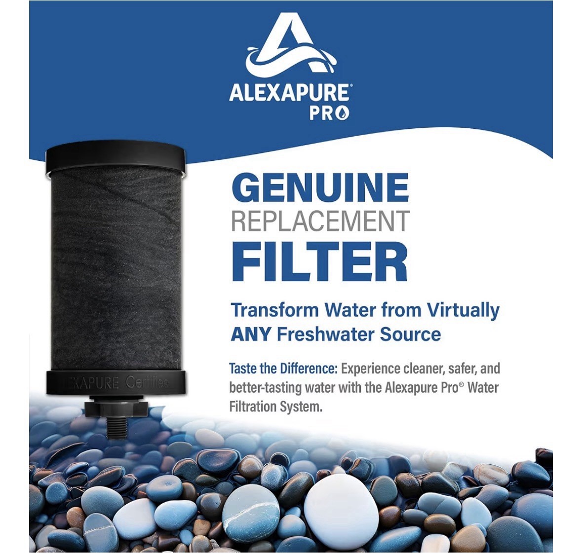 Genuine ALEXAPURE PRO Replacement Water Filter New