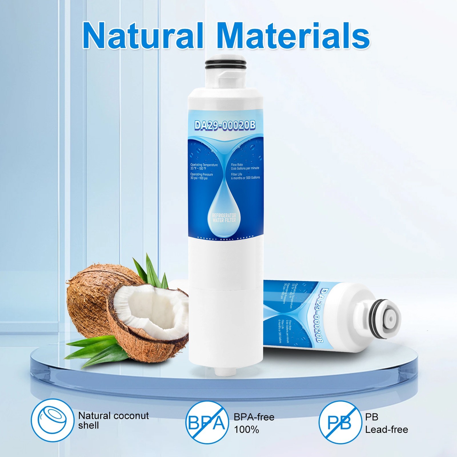 6 packs UKF8001 Refrigerator Water Filter replacement for Maytag UKF8001AXX750