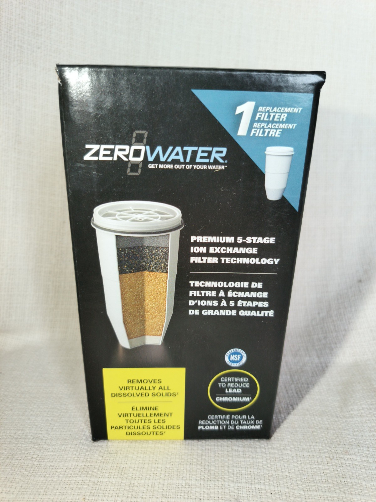 Zero Water Premium 5 Stage Ion Exchange Replacement Water Filter Model ZR-001