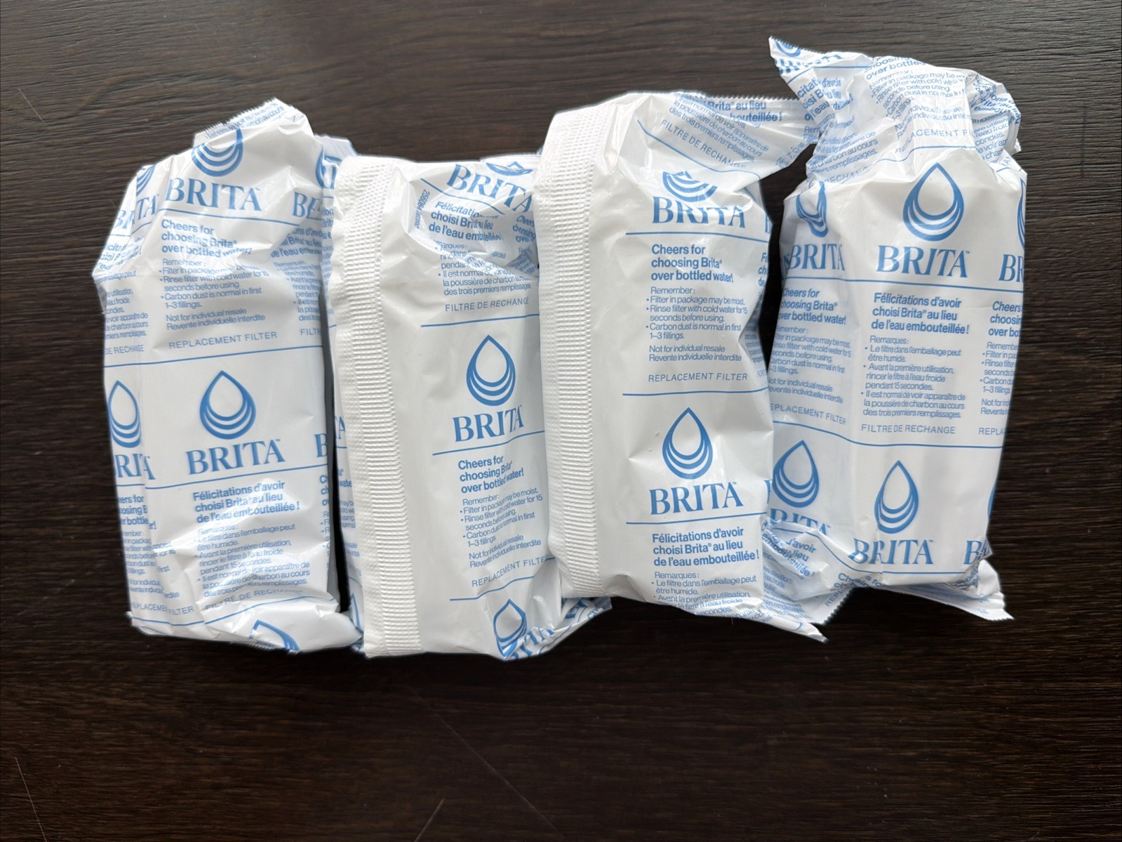 Brita Standard Pitcher & Dispenser Replacement Water Filters, Model OB03, 4pack