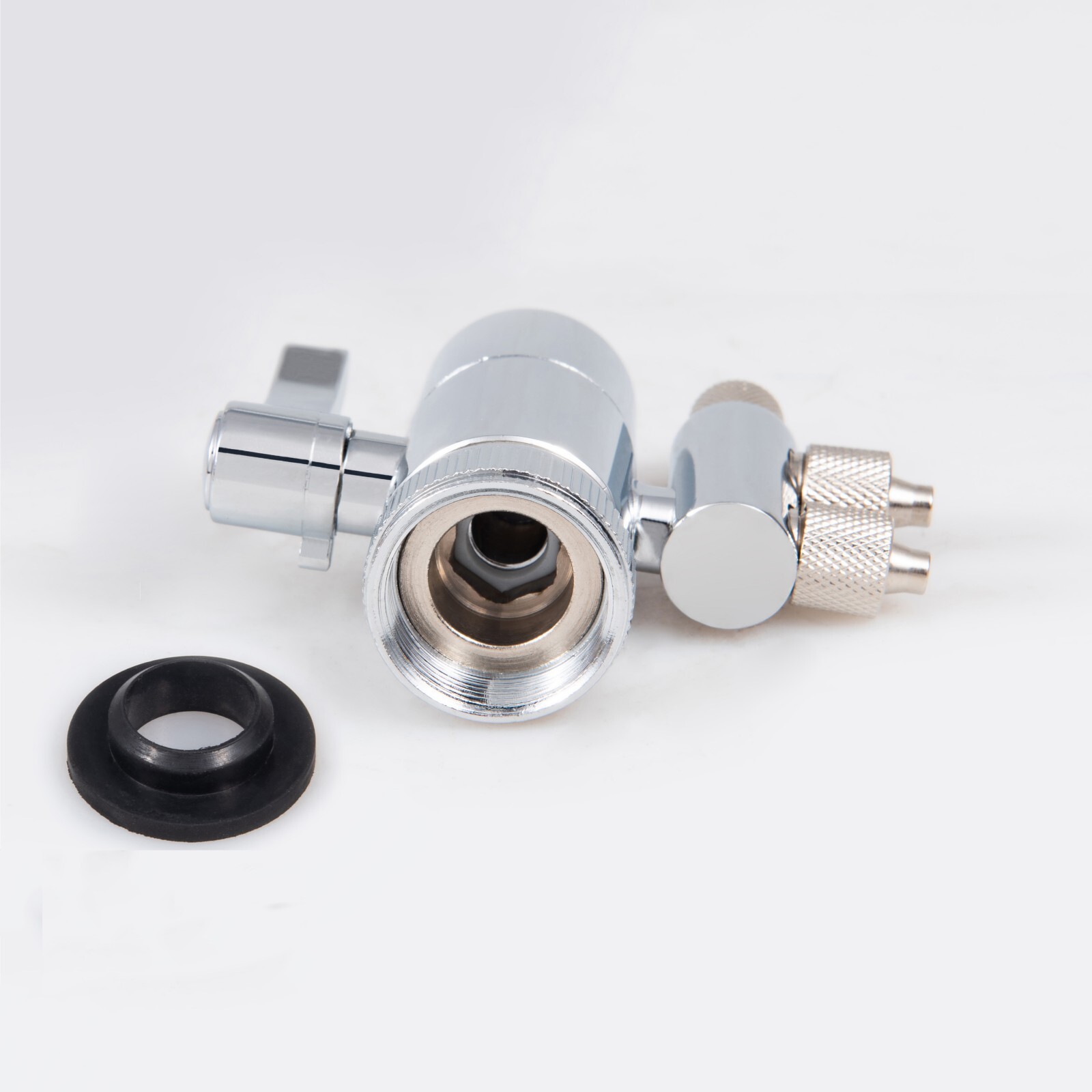 2 Way Kitchen Faucet Diverter Valve Splitter for Counter water Filter
