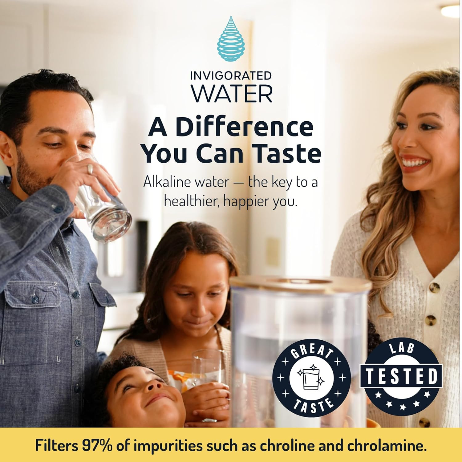 Ph Recharge Glass Alkaline Water Filter Dispenser – Countertop Water Filter Syst