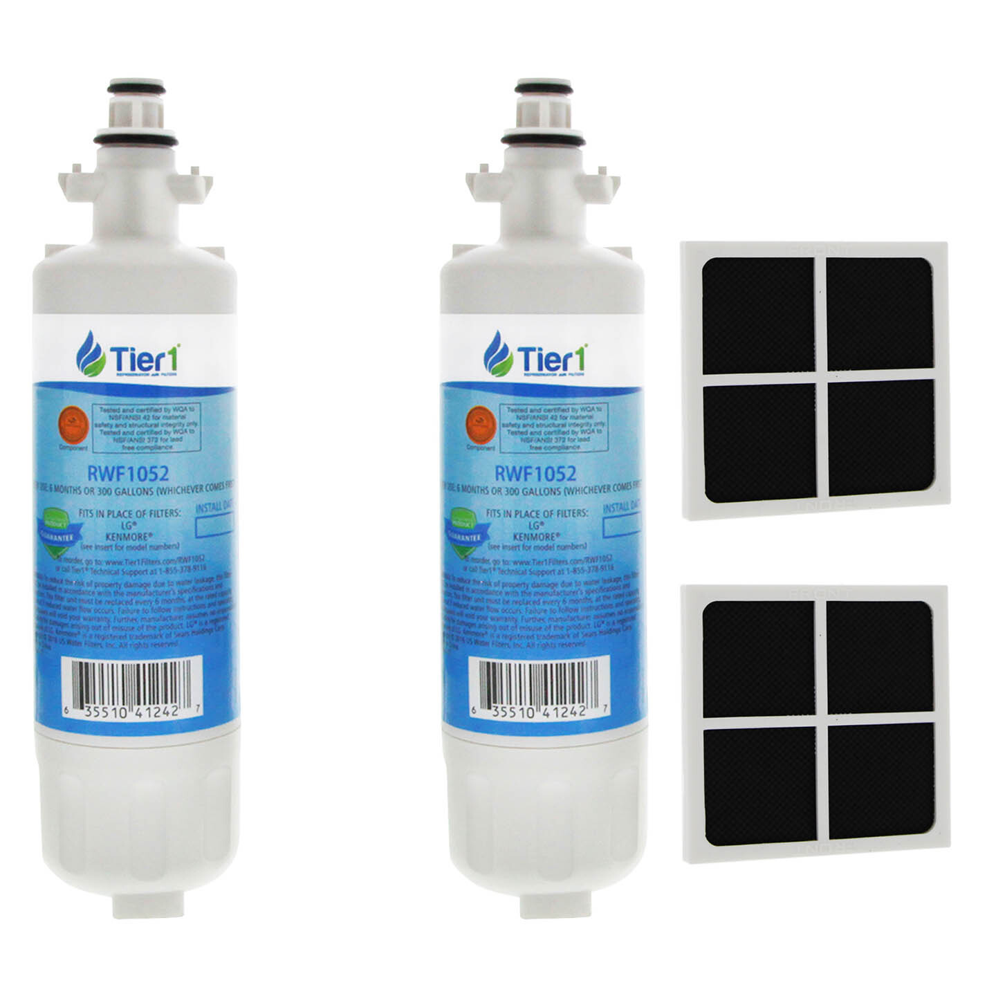 Fits LG LT700P & LT120F Comparable Refrigerator Water & Air Filter Comb