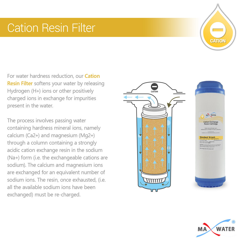 3 Stage 10″ Whole house water Softening Filter, softener, reduce remove hardness
