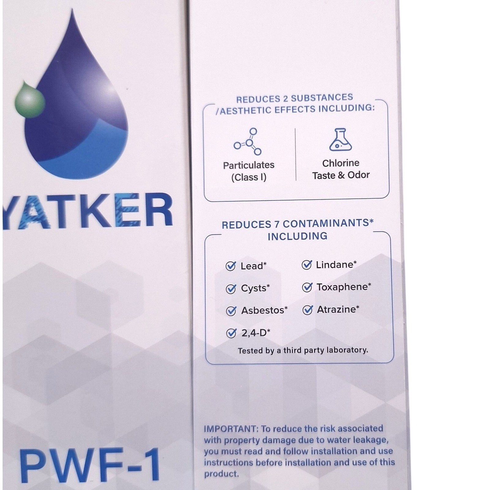 3 Pack PWF-1 Water Filter for Frigidaire FPPWFU01 EPPWFU01 Refrigerator 200Gal