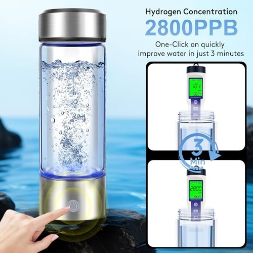 SEDUCTE 2026 NEW HYDROGEN WATER BOTTLE, 2800PPB IN 3MIN XR-14 – SILVER