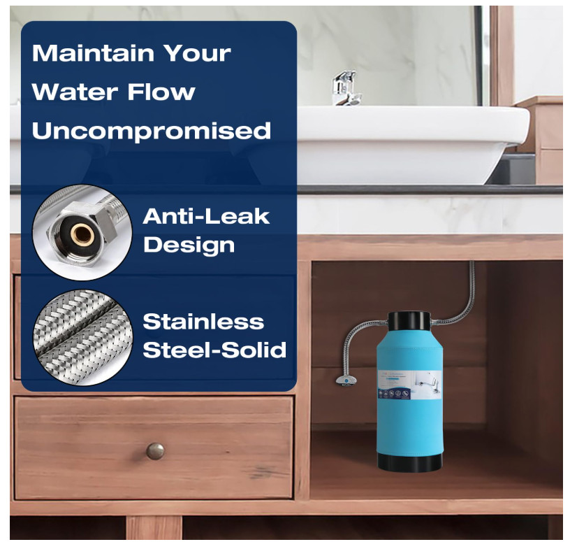 Under Sink Water Filtration System, with KDF Activated Carbon Silver-Enhanced, R