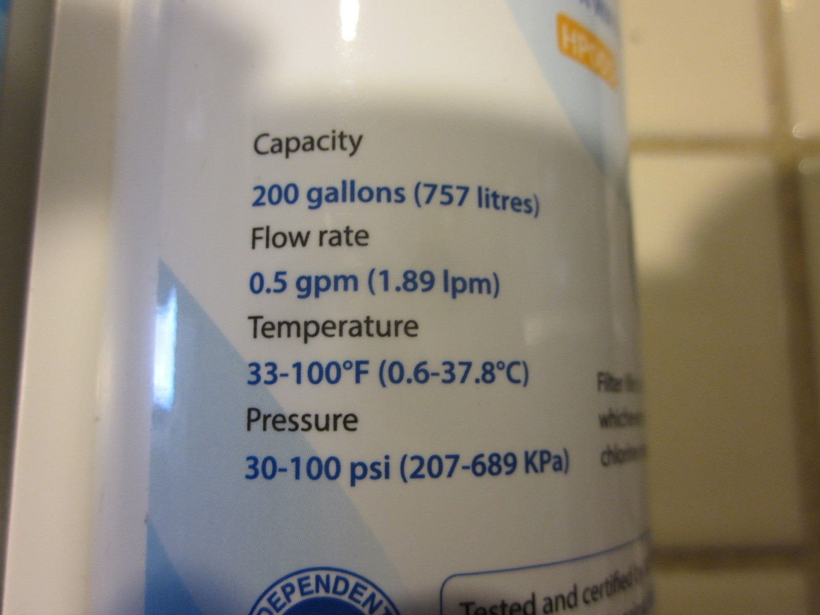 HP005 Frigidaire ULTRAWF, Pure Source Ultra, Kenmore 9999, 46999 46-9999, A0094E
