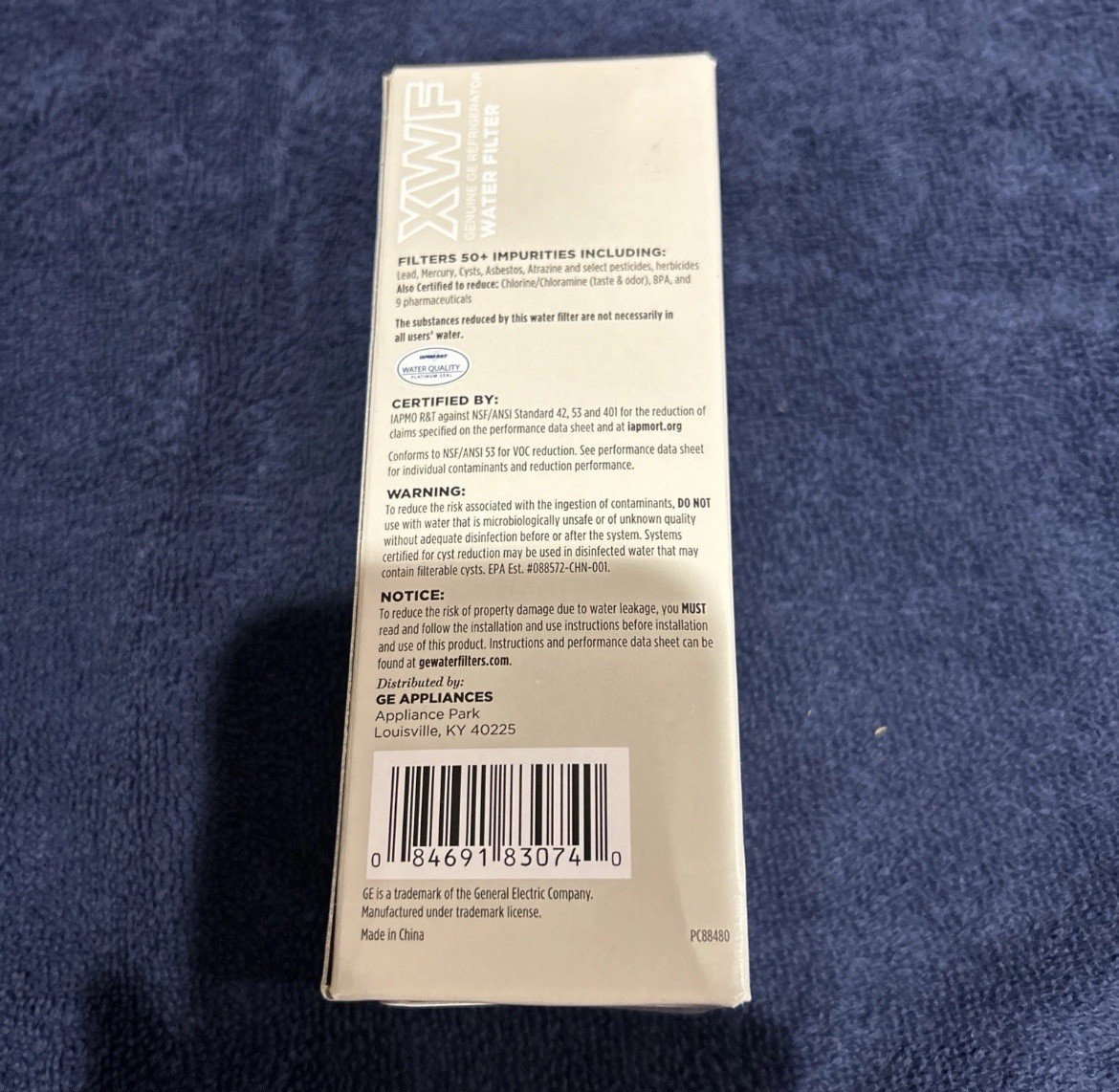 Genuine GE Refrigerator Water Filter XWF