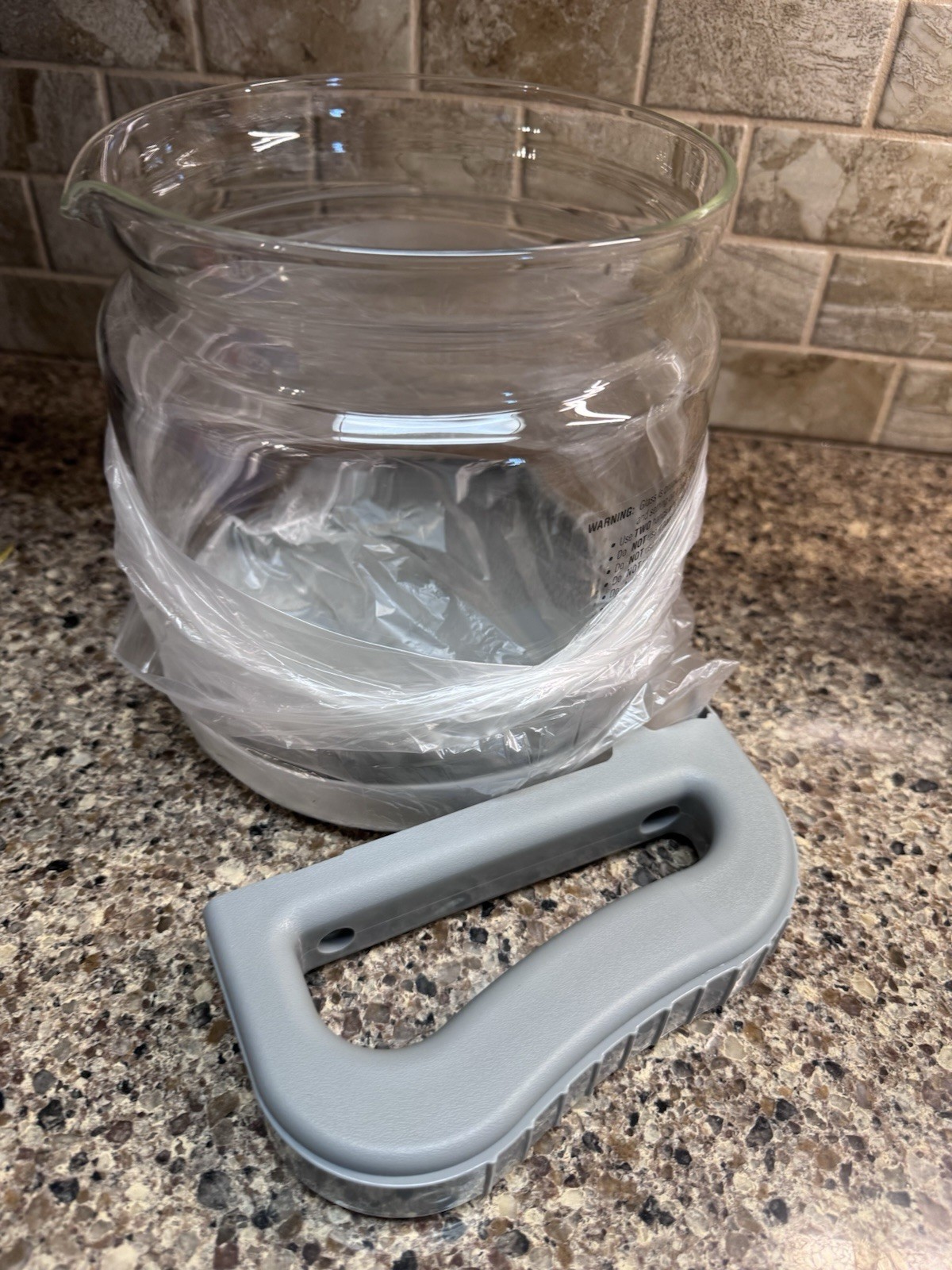 Waterwise 4000 Distiller 1 gallon Pitcher glass replacement carafe gray lid