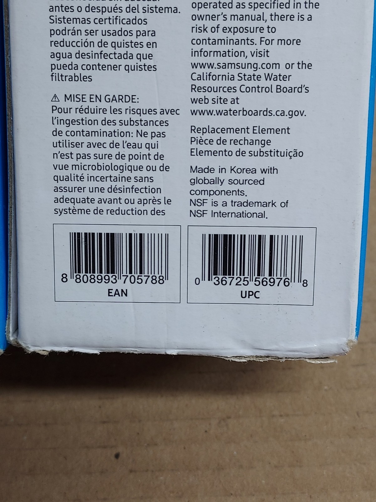 Samsung Refrigerator Water Filter 2pk HAF-CIN/EXP DA29-00020B DA97-08006A-E