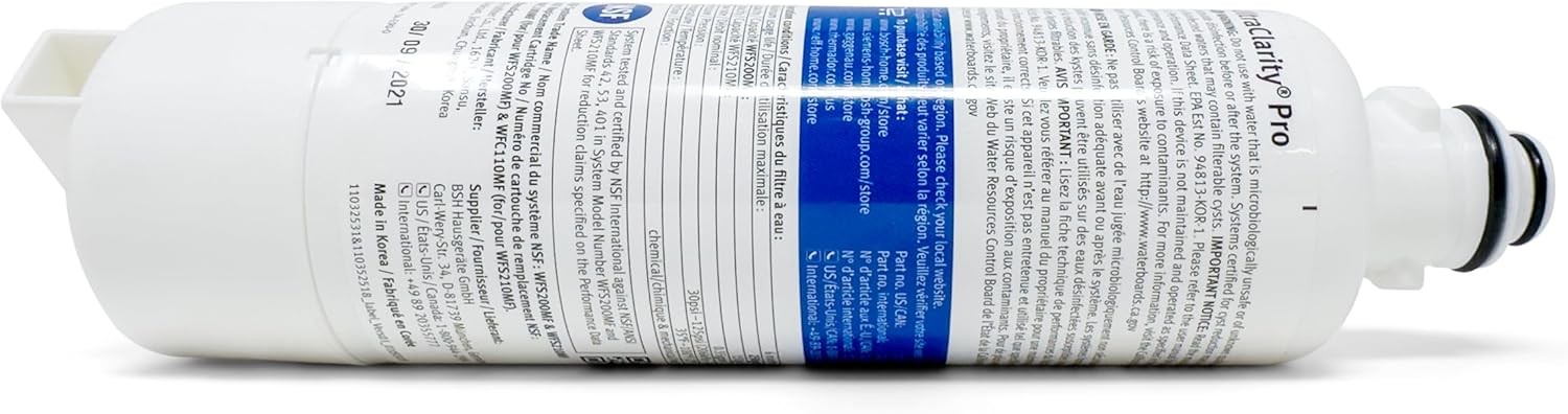 2 pack BORPLFTR55 11032531 UltraClarityPro Bosch Refrigerator Water Filter New