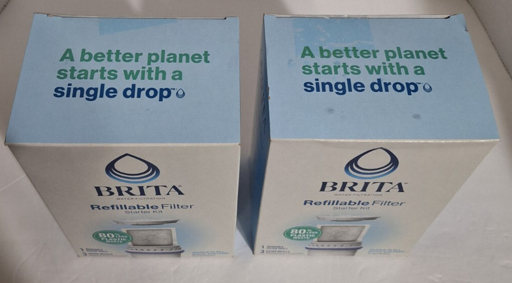 BRITA Refillable Water Filtration System Filter Refills (2) 3 PACKS EACH – NEW