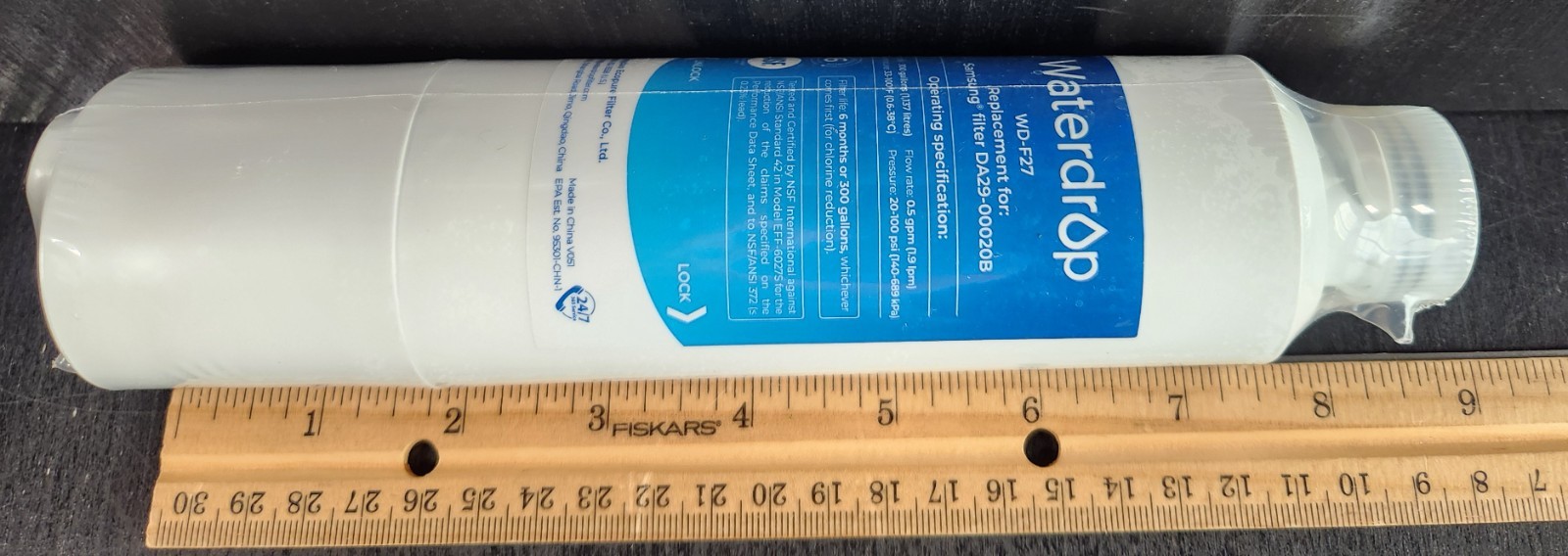 WATERDROP WD-F27 REFRIGERATOR WATER FILTER, FOR SAMSUNG NEW & SEALED