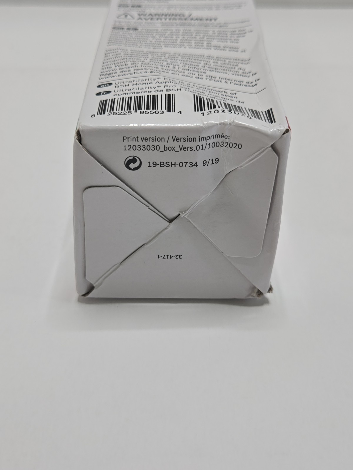 Bosch Ultra Clarity Pro Refrigerator Water Filter – White BORPLFTR50NEW SEALED