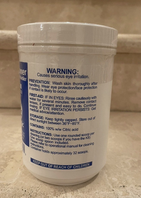 Original Enagic Cleaning Powder Clean KANGEN Alkaline Water LEVELUK 2LB 1KG