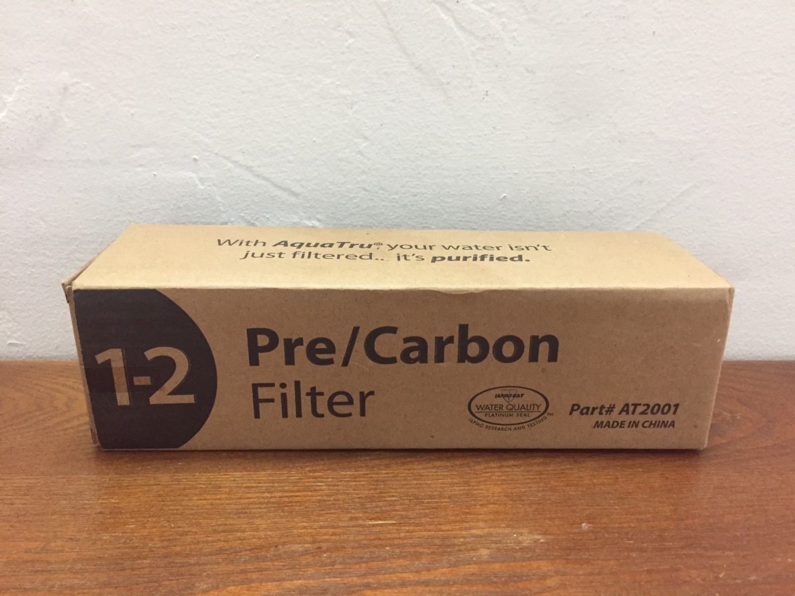AquaTru Pre/Carbon Water Filter Stages 1-2 Part# AT2001 – New – Sealed