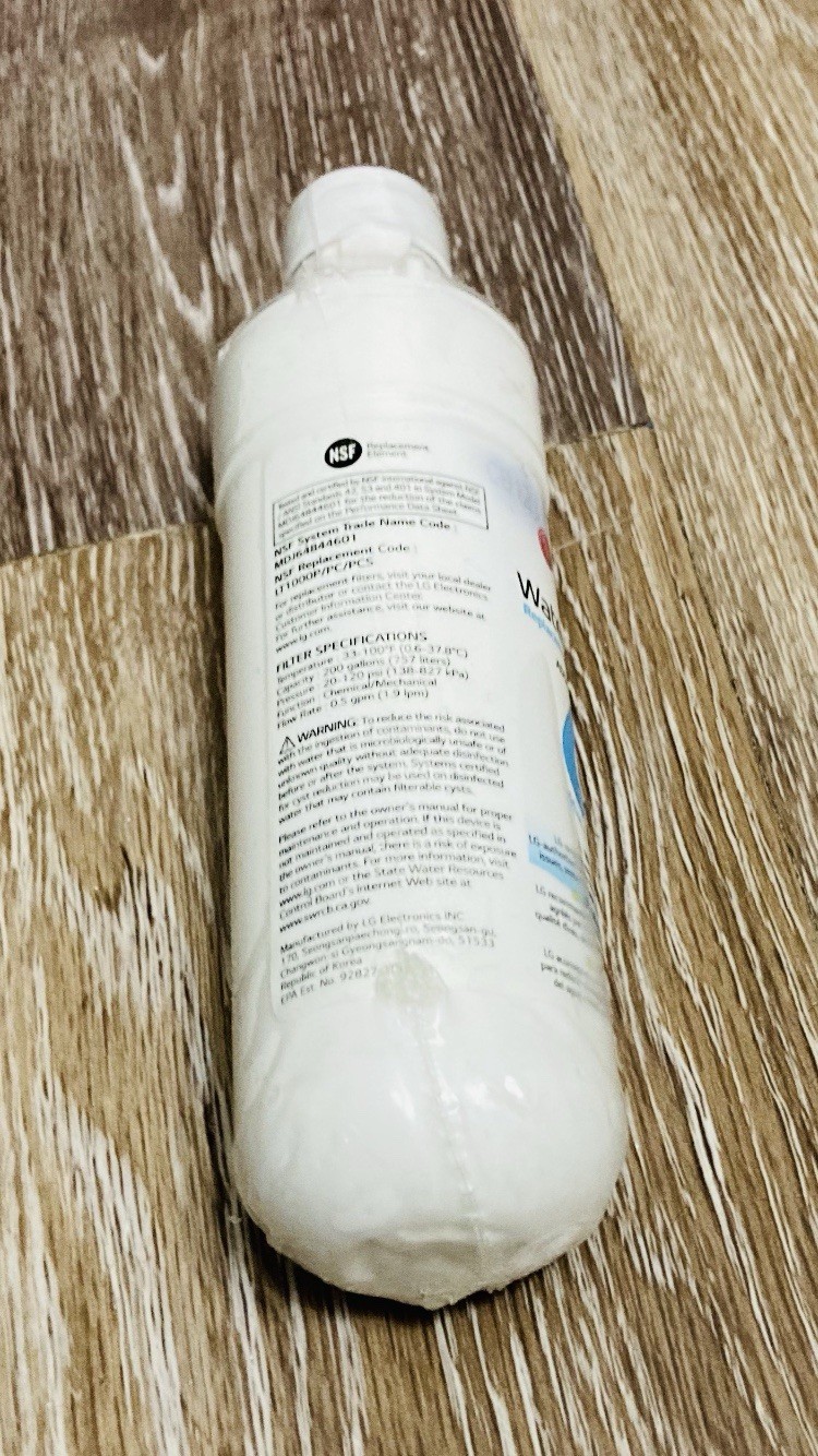 LG Water Filter Replacement Cartridge ADQ747935 Model LT1000P 757 Liters New
