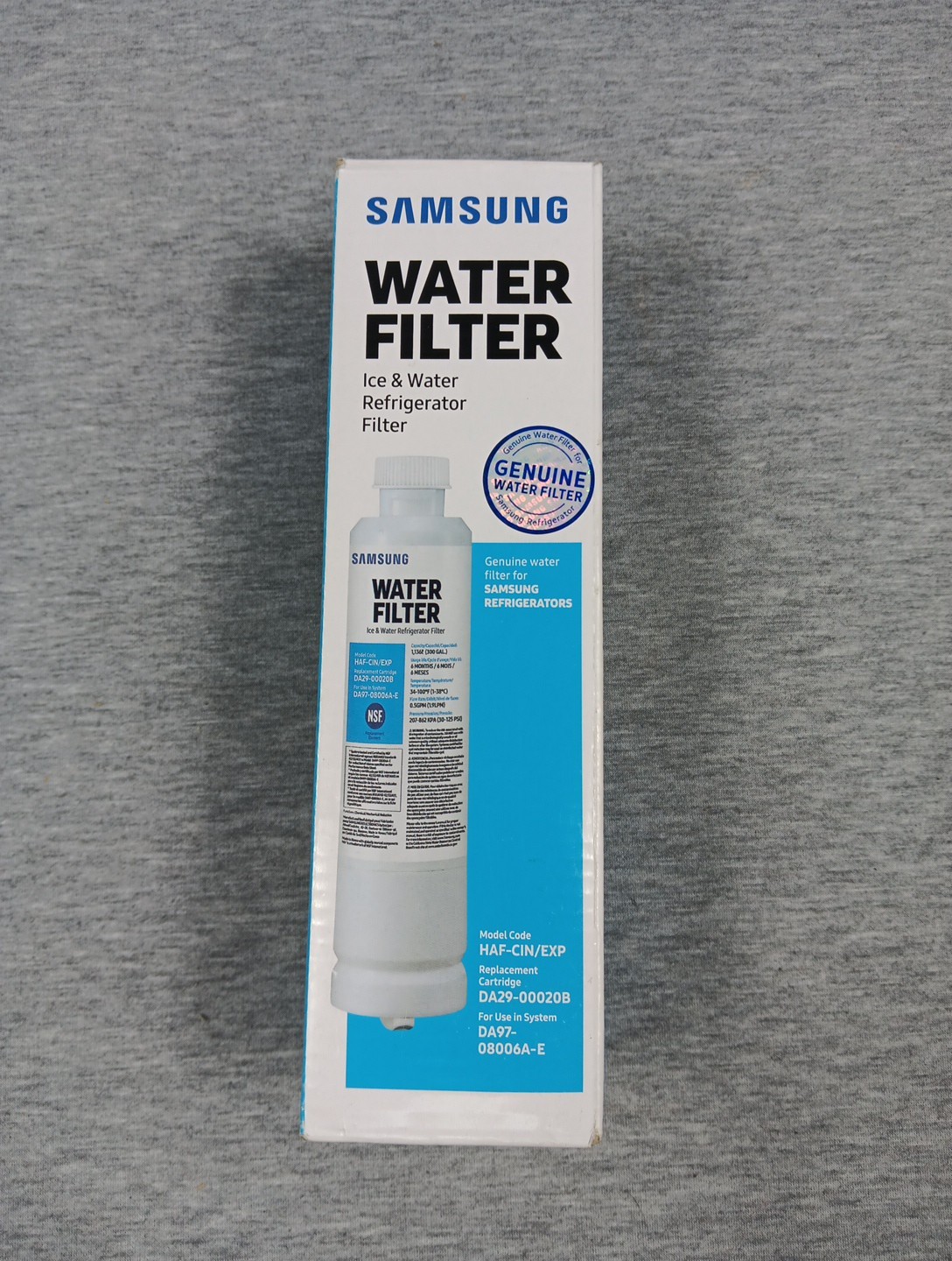 1 PACK Genuine Samsung DA29-00020B HAF-CIN/EXP-REFRIGERATOR Water Filter,USA