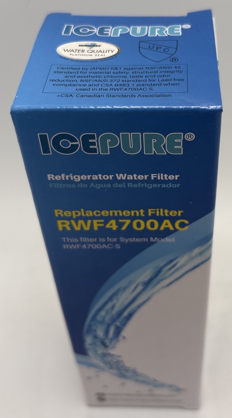 ICEPURE RWF4700AC Replacement Water Filters w/ Air Filter: 2 Pack, New/Sealed