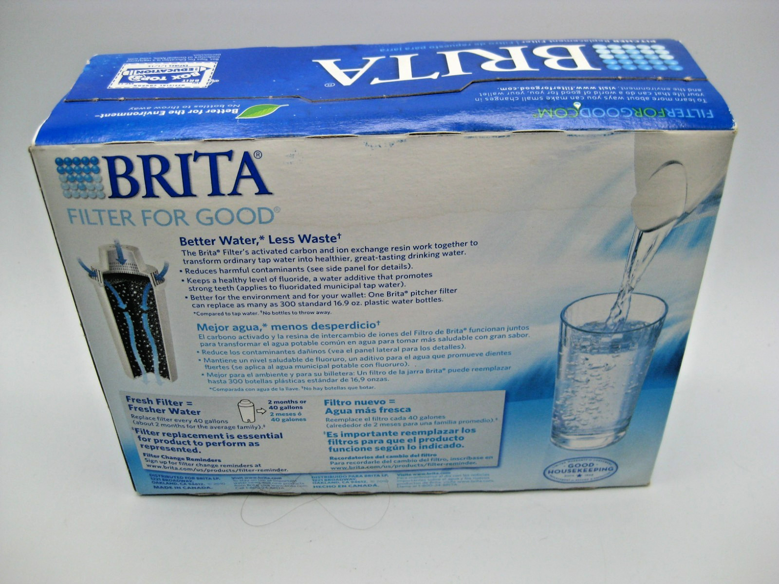 NEW – BRITA Standard Pitcher Replacement Filters – 3 Filters