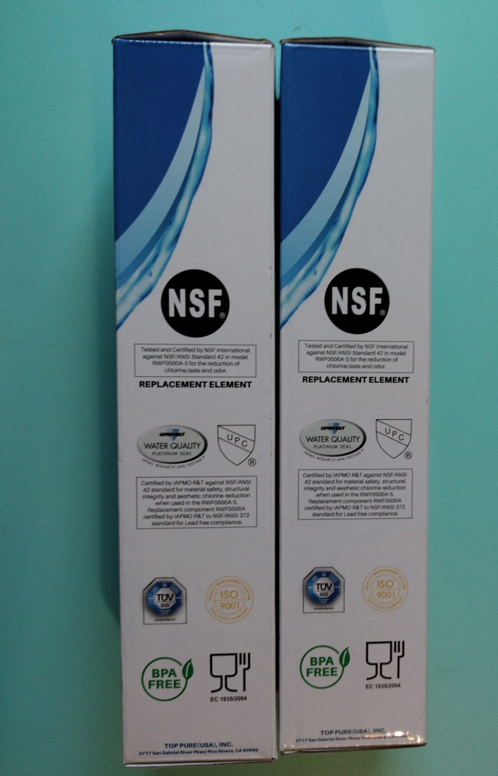 NEW 2 Pack IcePure RWF0500A Refrigerator Water FILTERS Replacement
