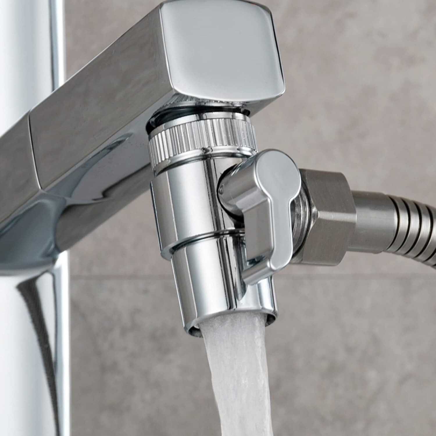 Compact Kitchen & Bath Diverter Valve with Multiple Adapters – Premium Quality