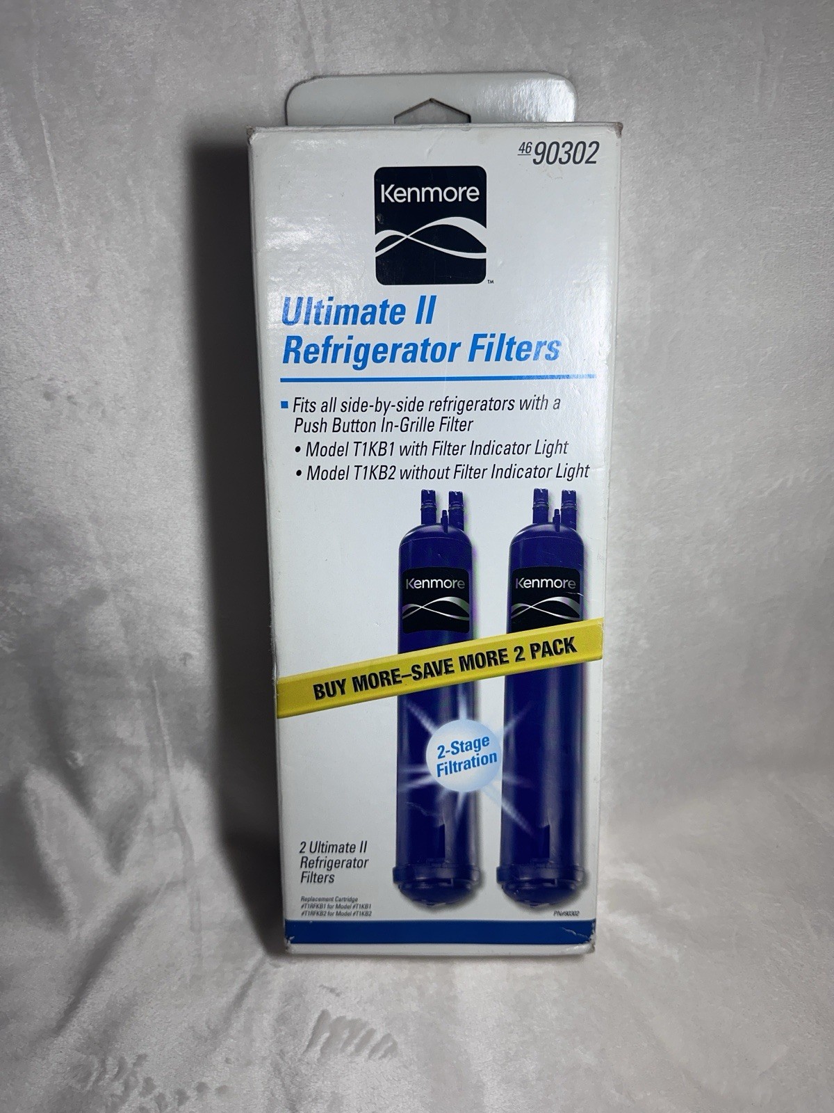 2 Kenmore Ultimate II Refrigerator Filters 4690302 – 2 Stage Filtration Open Box