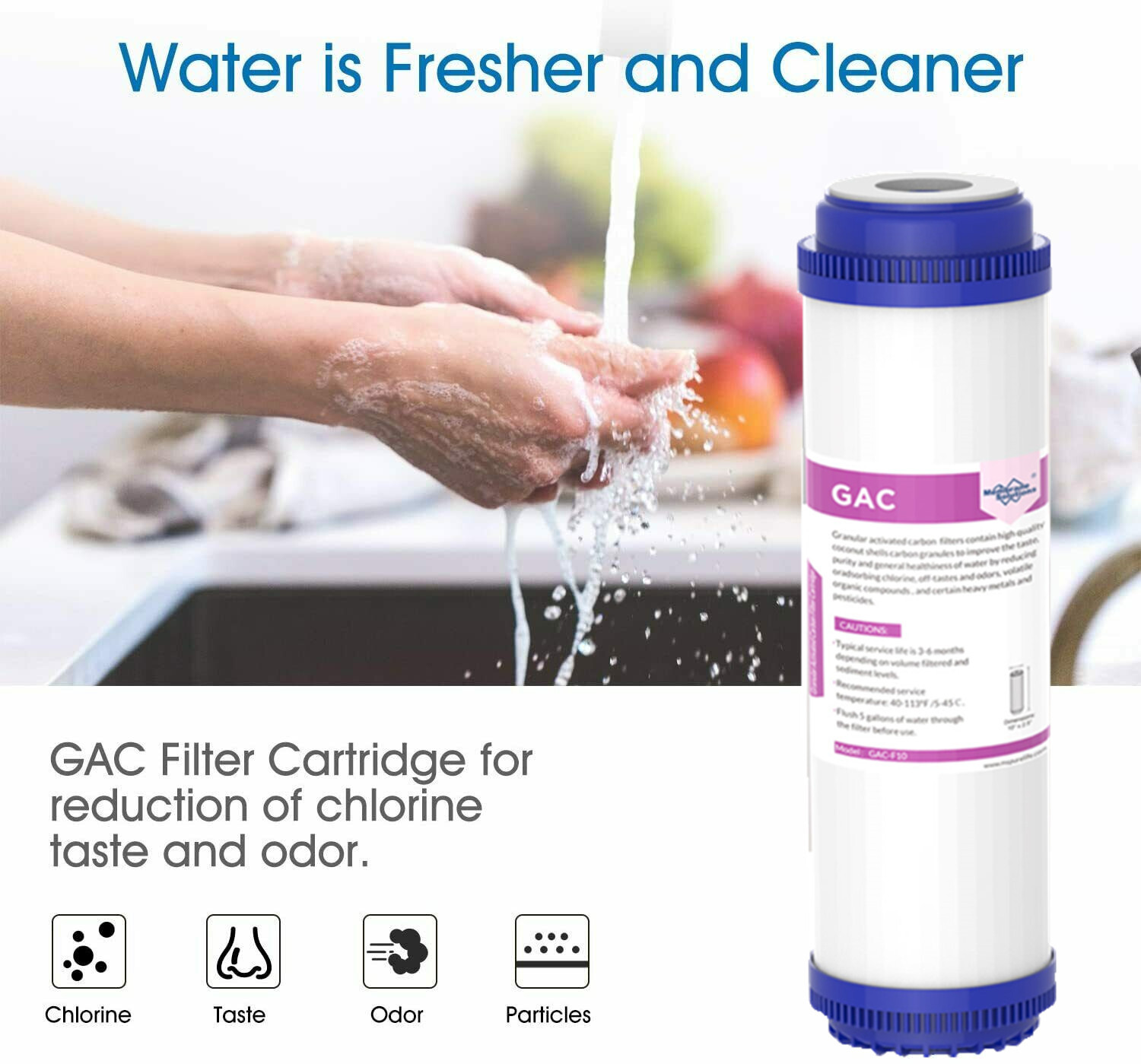 3-Stage Whole House Water Filter Housing System & Spin Down Filtration Cartridge