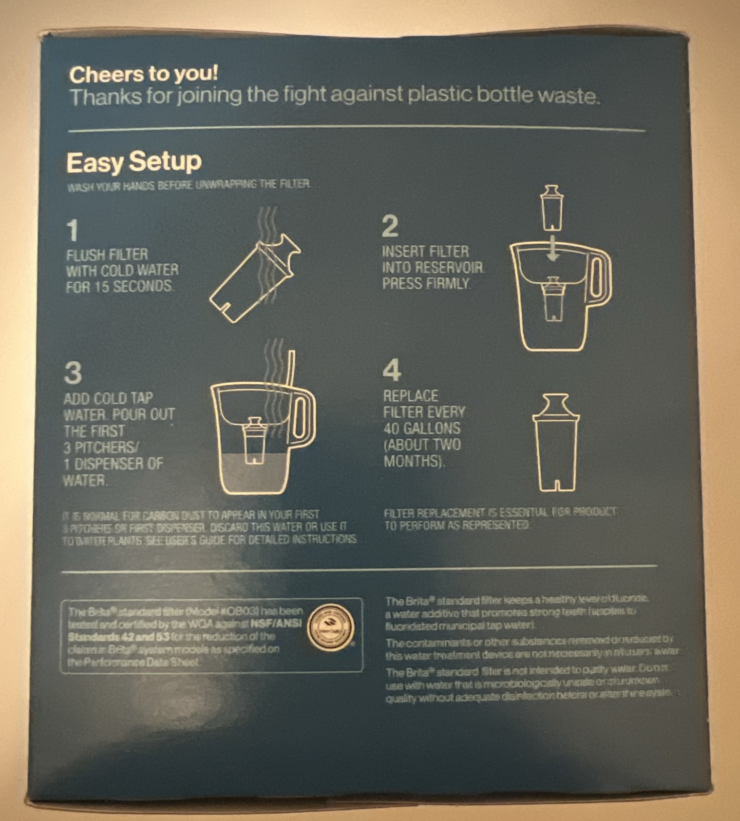 Brita Replacement Water Filter 6 Pack Value Pack New, New Other, Model OB03