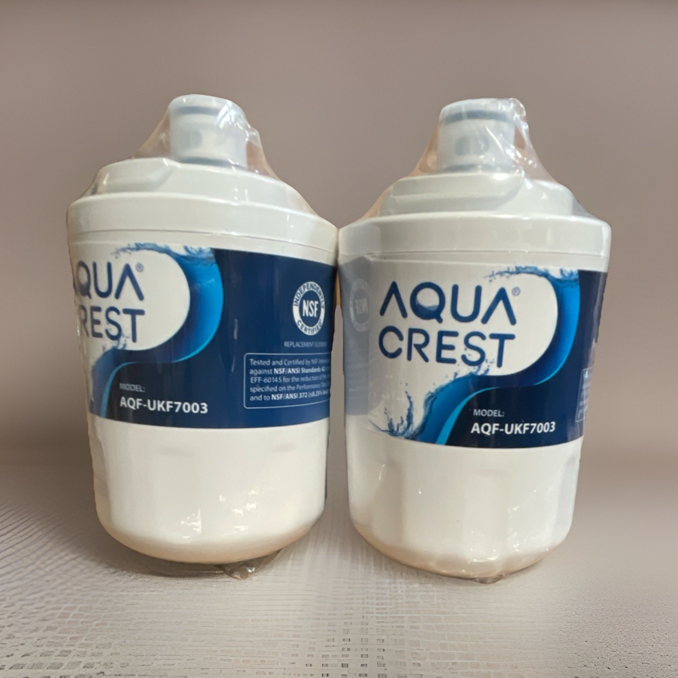 AquaCrest AQF-UKF7003 Refrigerator Water Filter 2-Pack For Samsung Aquarius