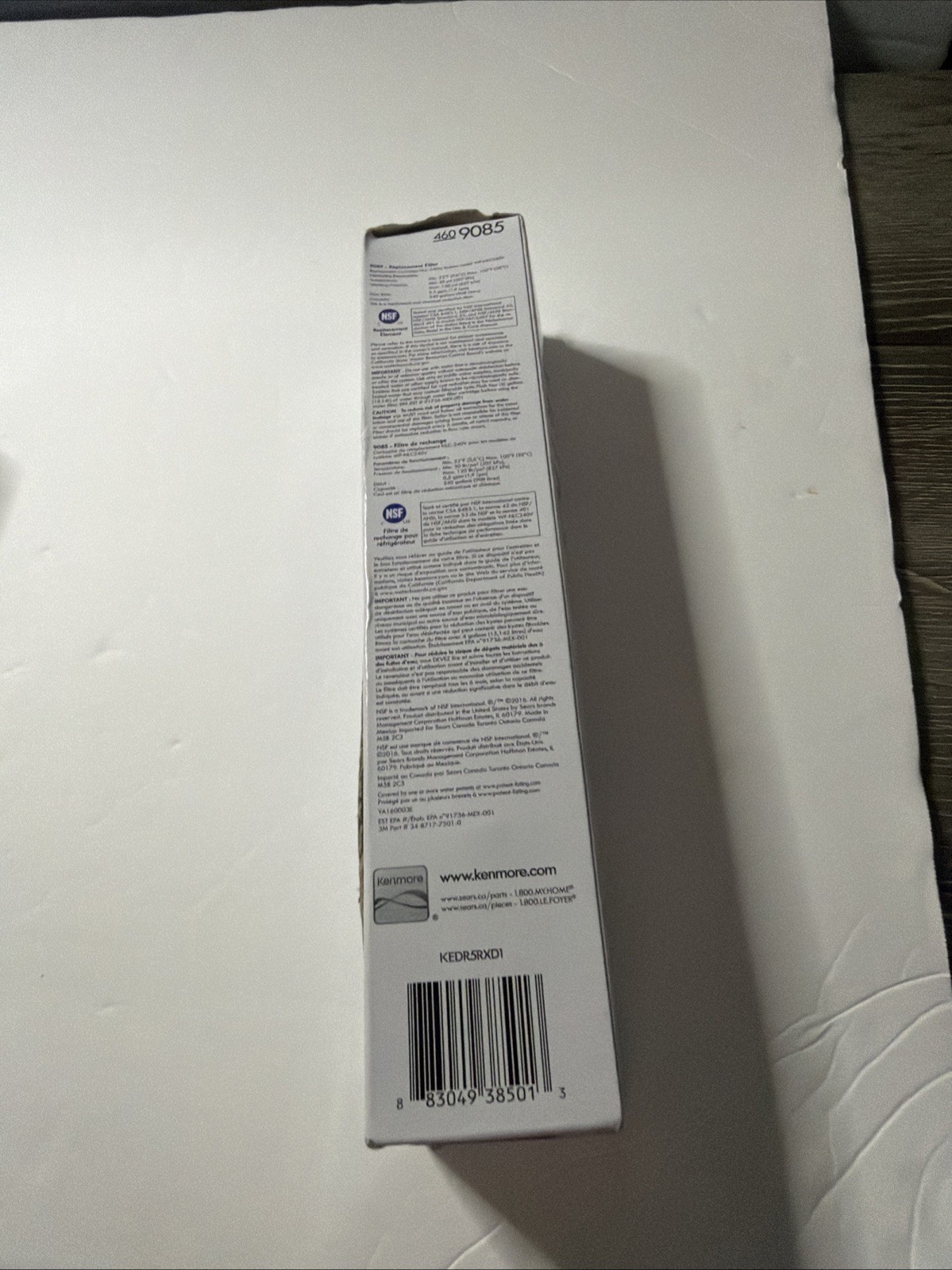 Kenmore 460 9085 Replacement Refrigerator Filter Water Ice 4609085 460-9085