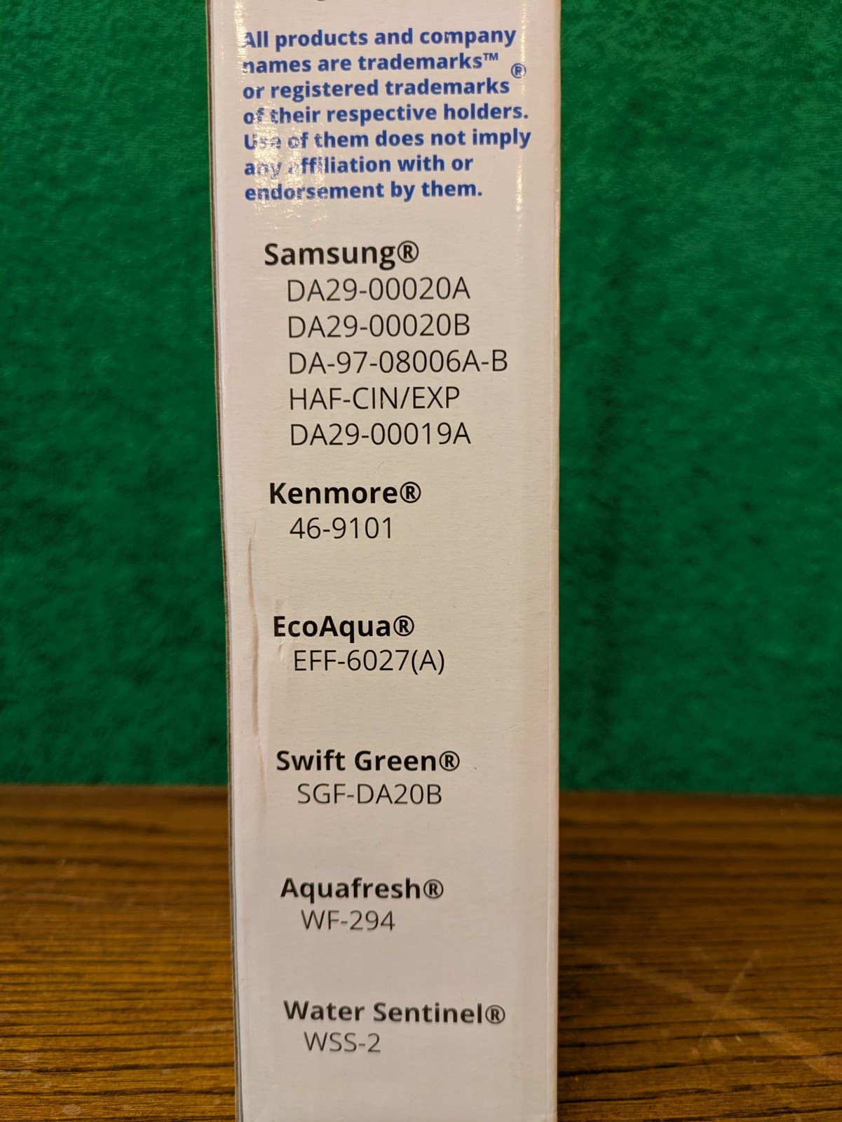 WATER FILTER SAMSUNG DA29-00020B HAF-CIN/EXP, 46-9101 (+8 SEE BACK OF BOX )