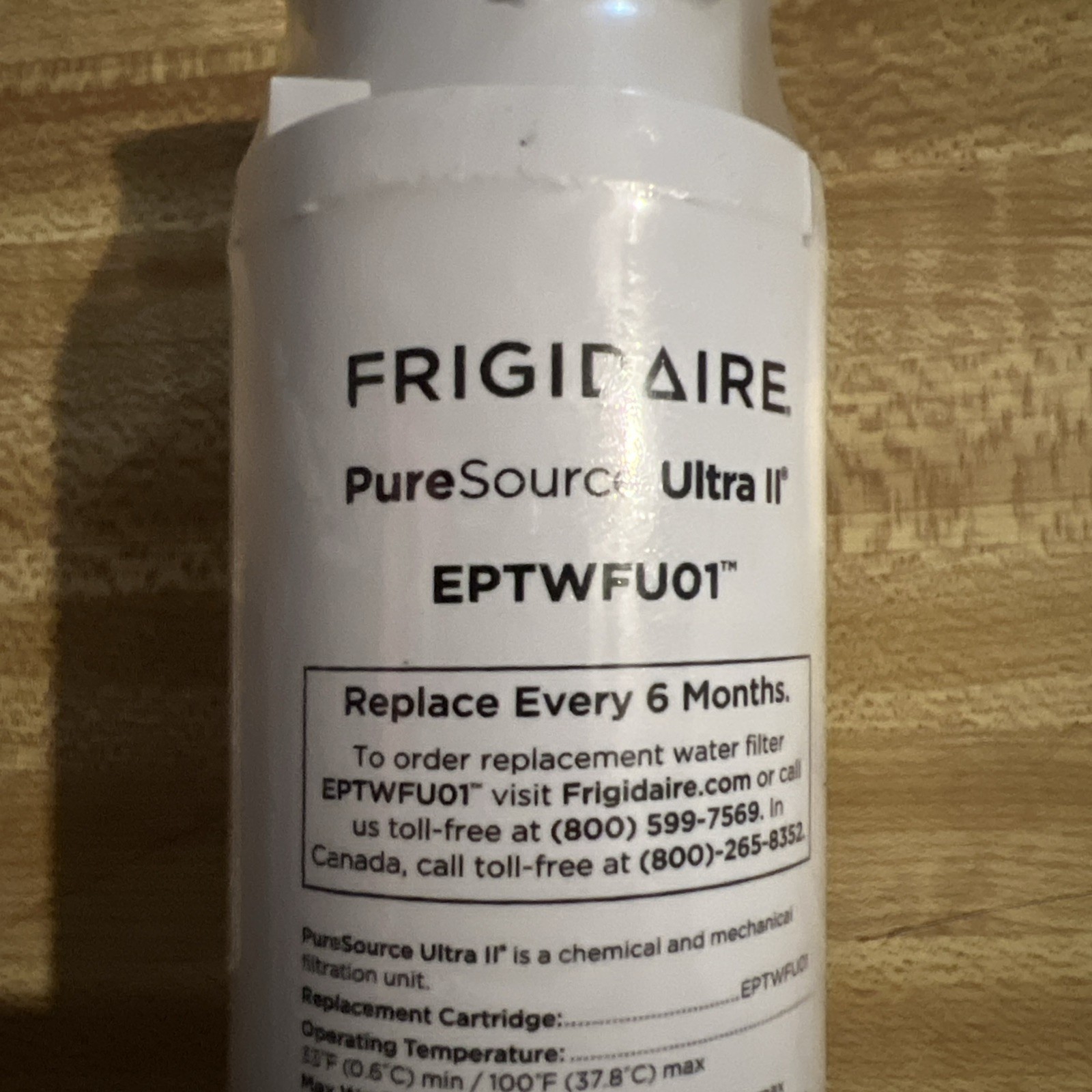 Frigidaire EPTWFU01 Pure Source Ultra II Refrigerator Water Filter 1 Pcs