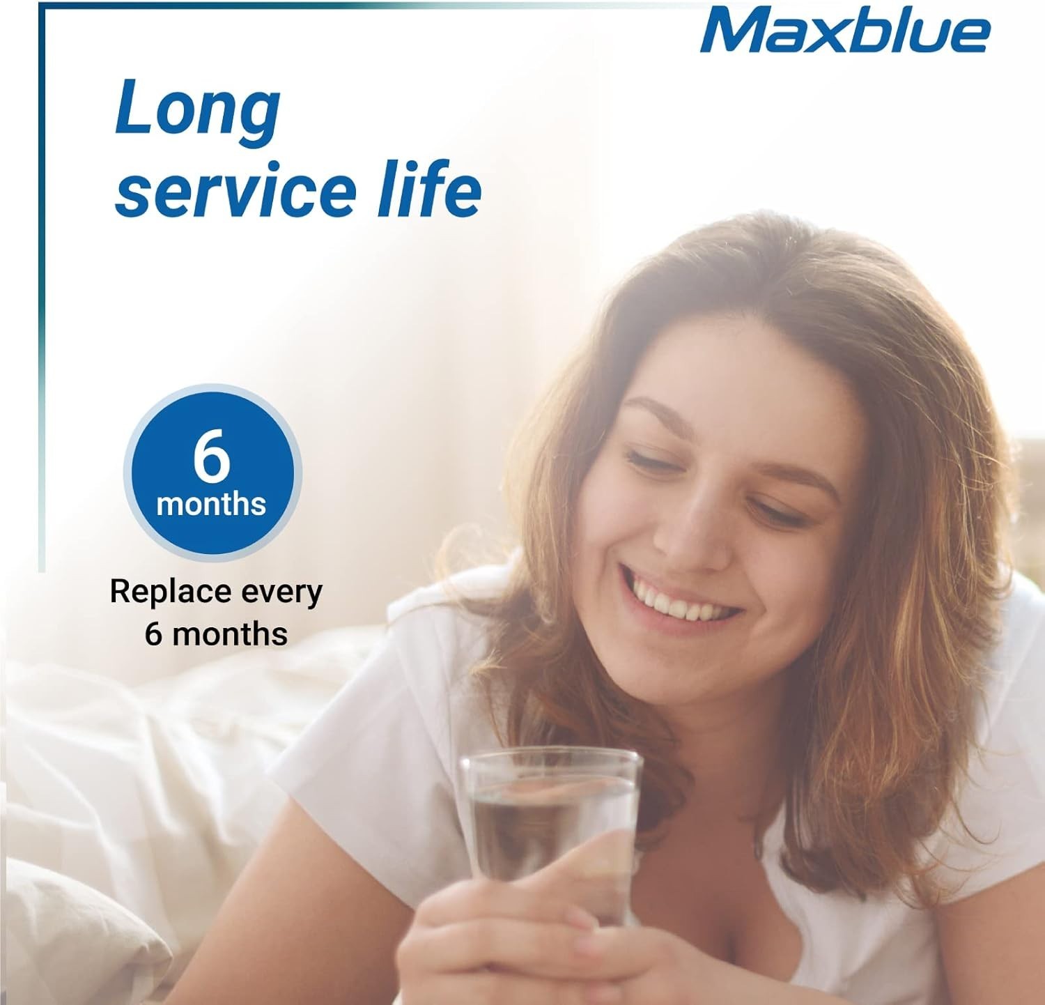 Maxblue ADQ73613401 Refrigerator Water Filter, Replacement for LG® LT800P®, (3)