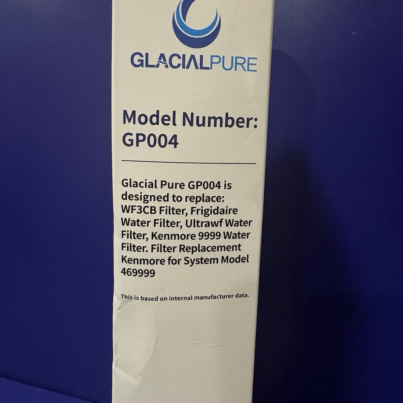 GlacialPure GP004 Water Filter Replaces Frigidaire ULTRAWF Kenmore 9999