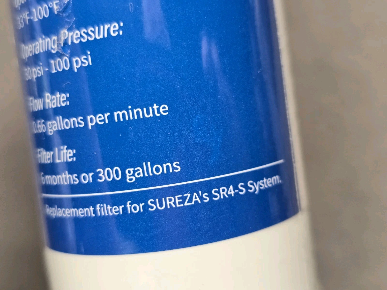 Brand New Sureza SR4 Replacement For 4396841/EDR3RXD1 Refrigerator Filter