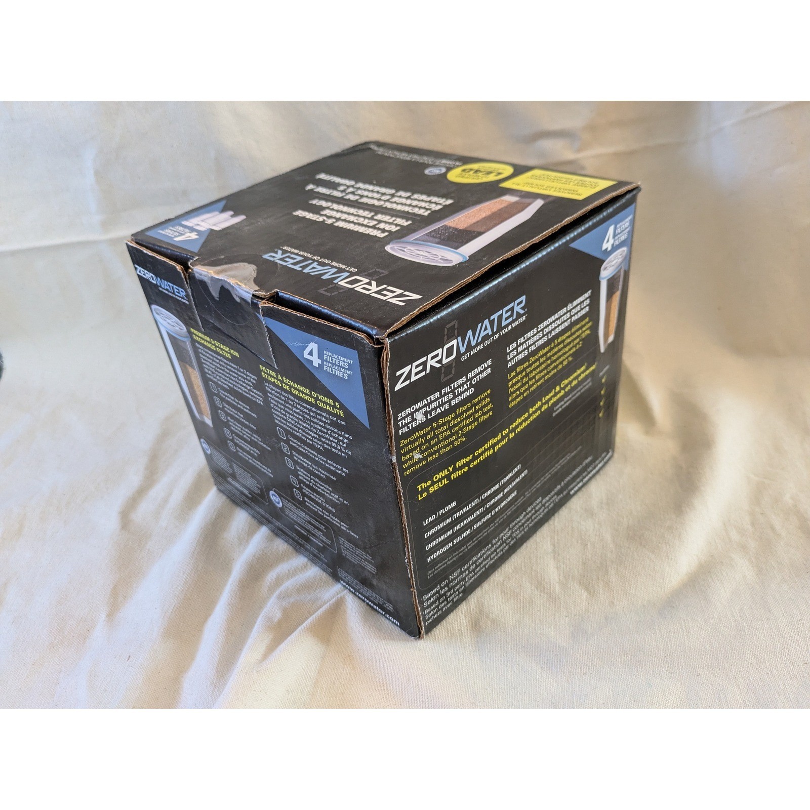 ZeroWater ZR-006 Replacement Water Filters 4-Pack 5-Stage Ion Exchange New Box
