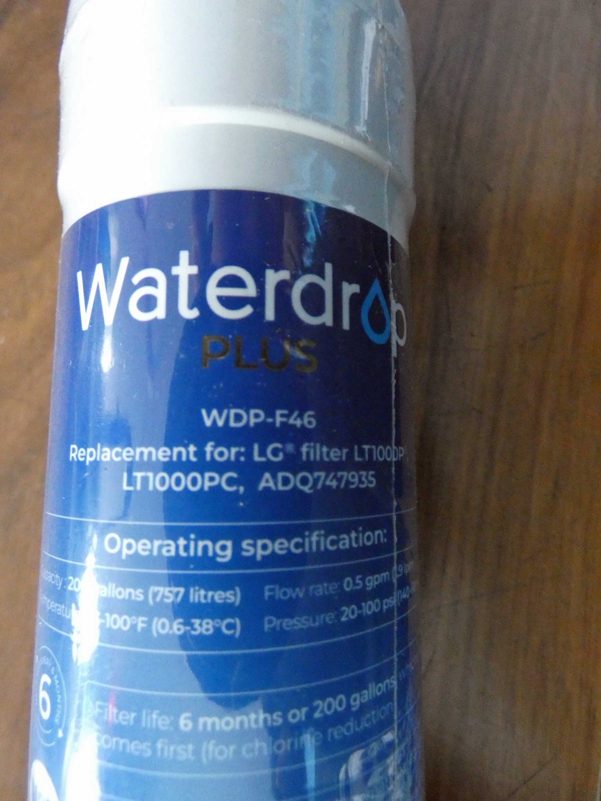 Waterdrop Plus WDP-F46 Refrigerator Water Filter For Select LG Kenmore Free Ship