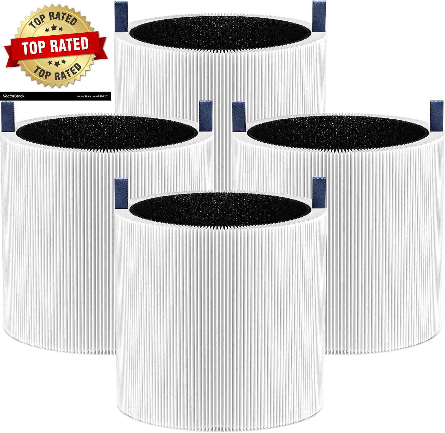 4 Pack Mini Max Replacement Filter Compatible with Blueair Blue Pure Mini Max