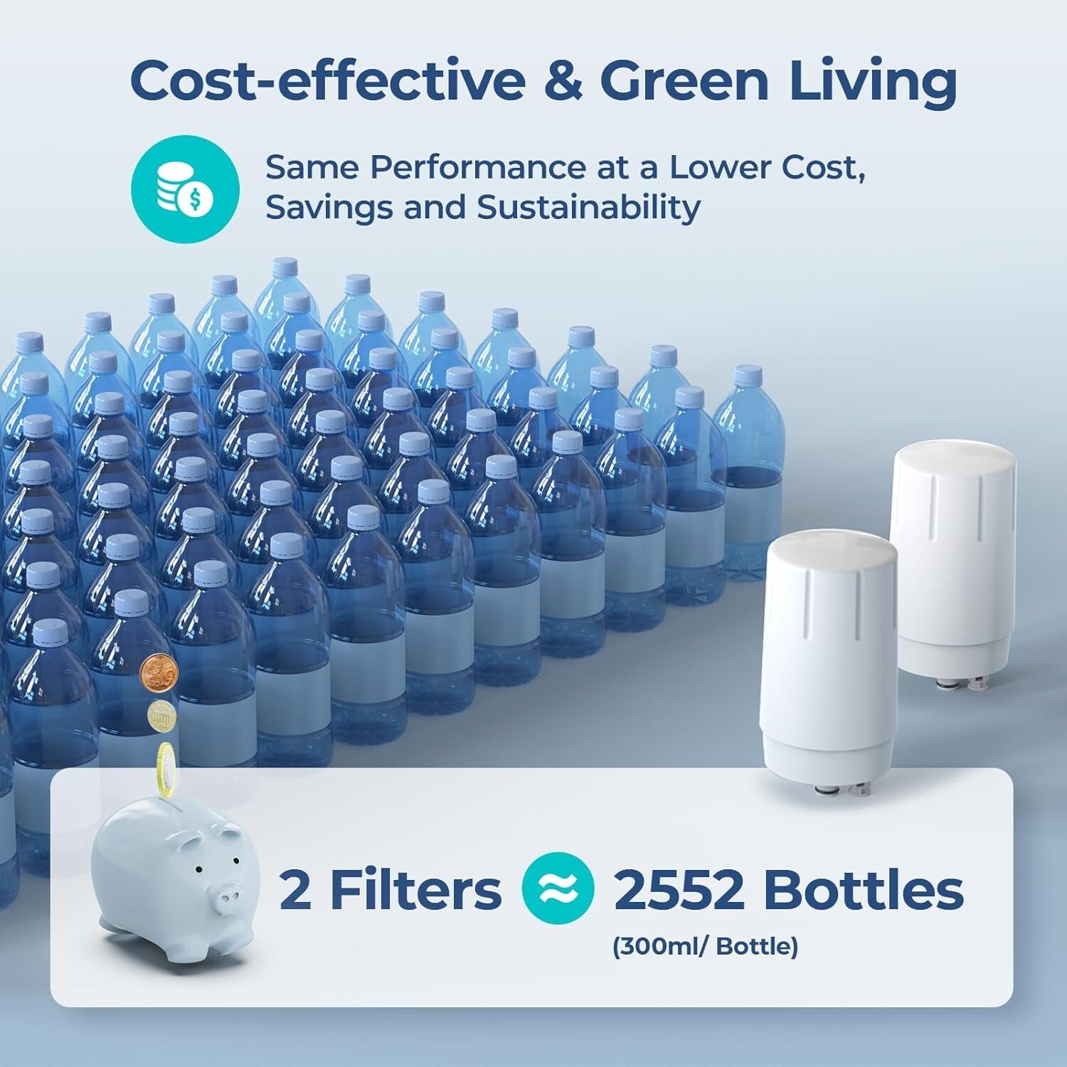 Replacement Filter for Brita Faucet Filter, Brita 36311, 36312, FF-100, FR-200