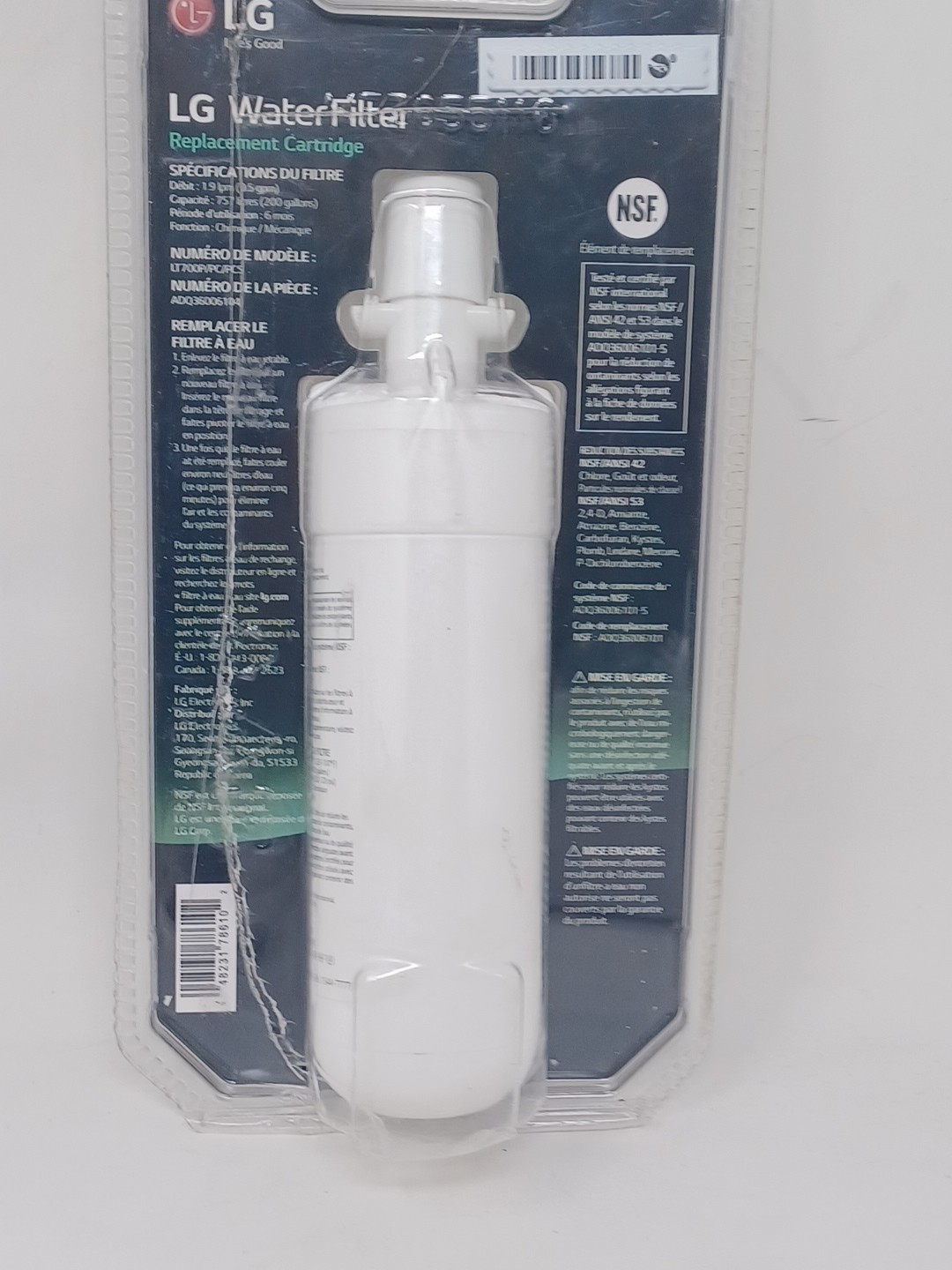 1 LG LT700P Refrigerator Replacement Water Filter ADQ36006101 OEM