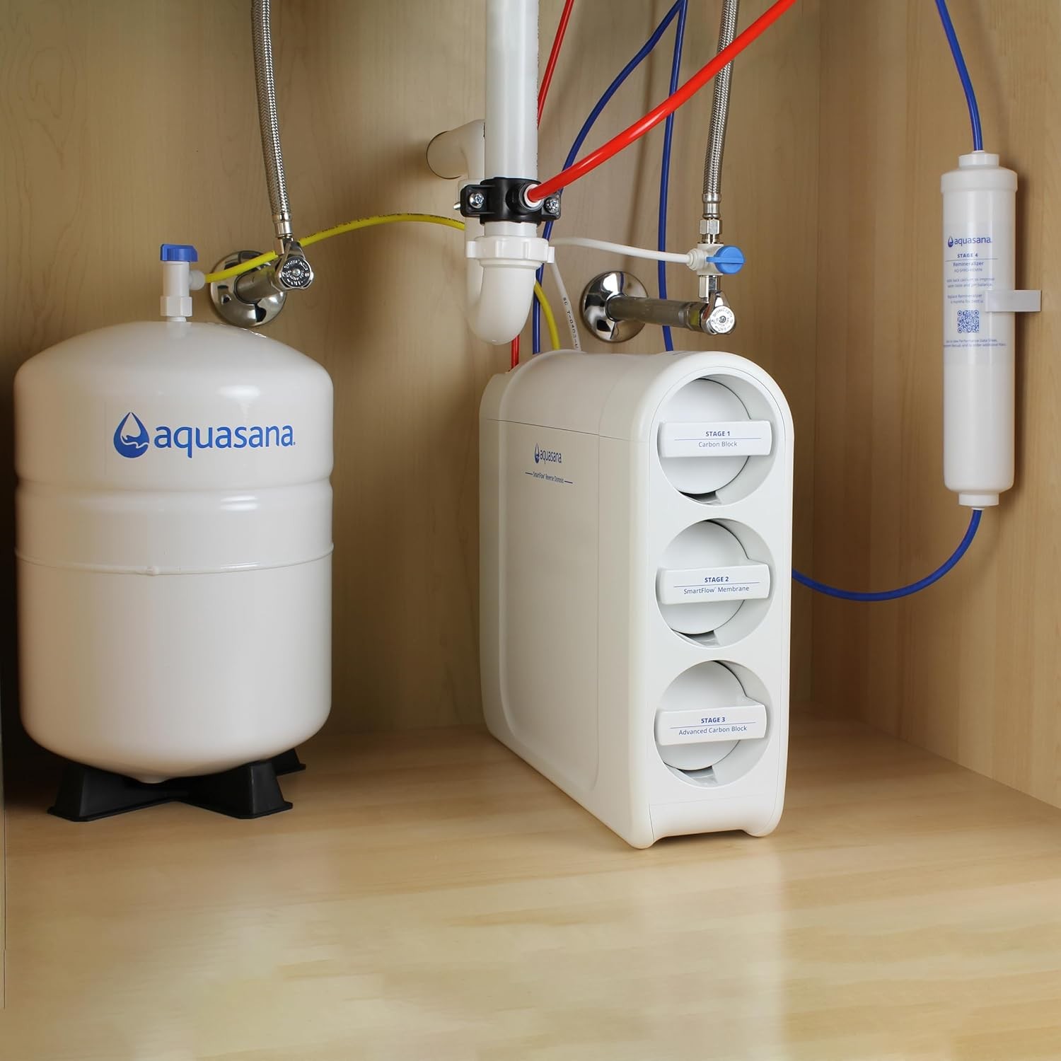 Aquasana SmartFlow Reverse Osmosis Water Filter RO Under The Sink System