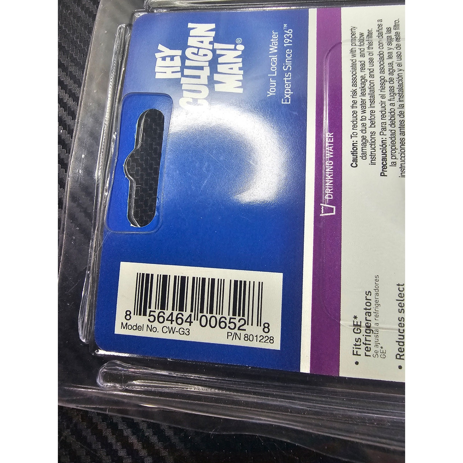 Culligan Refrigerator Filter CW-G3 Replacement for GE MSWF *BRAND NEW SEALED*