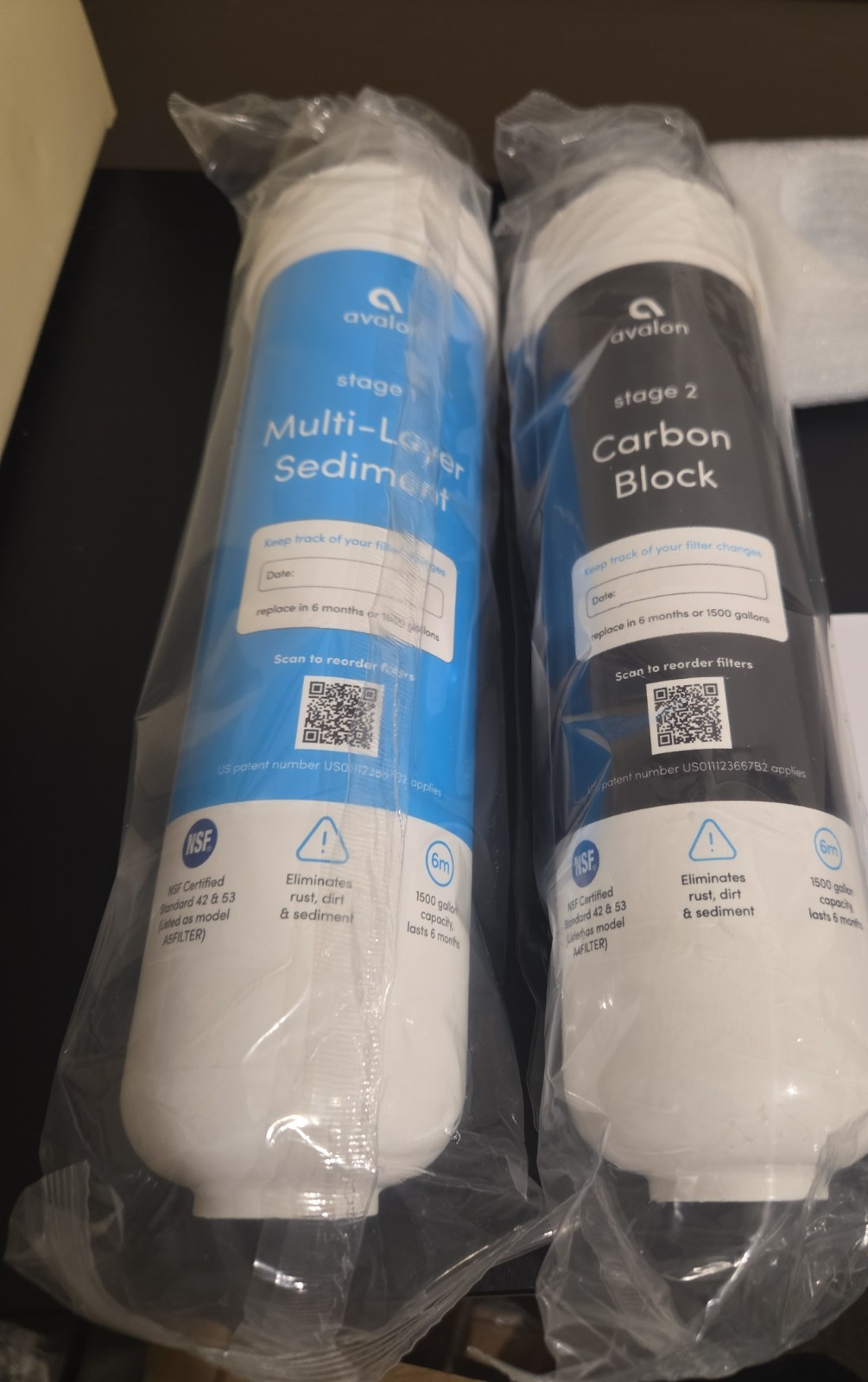Avalon 2 Stage Replacement Filter Cartridge Set Bottleless Water Cooler NSF