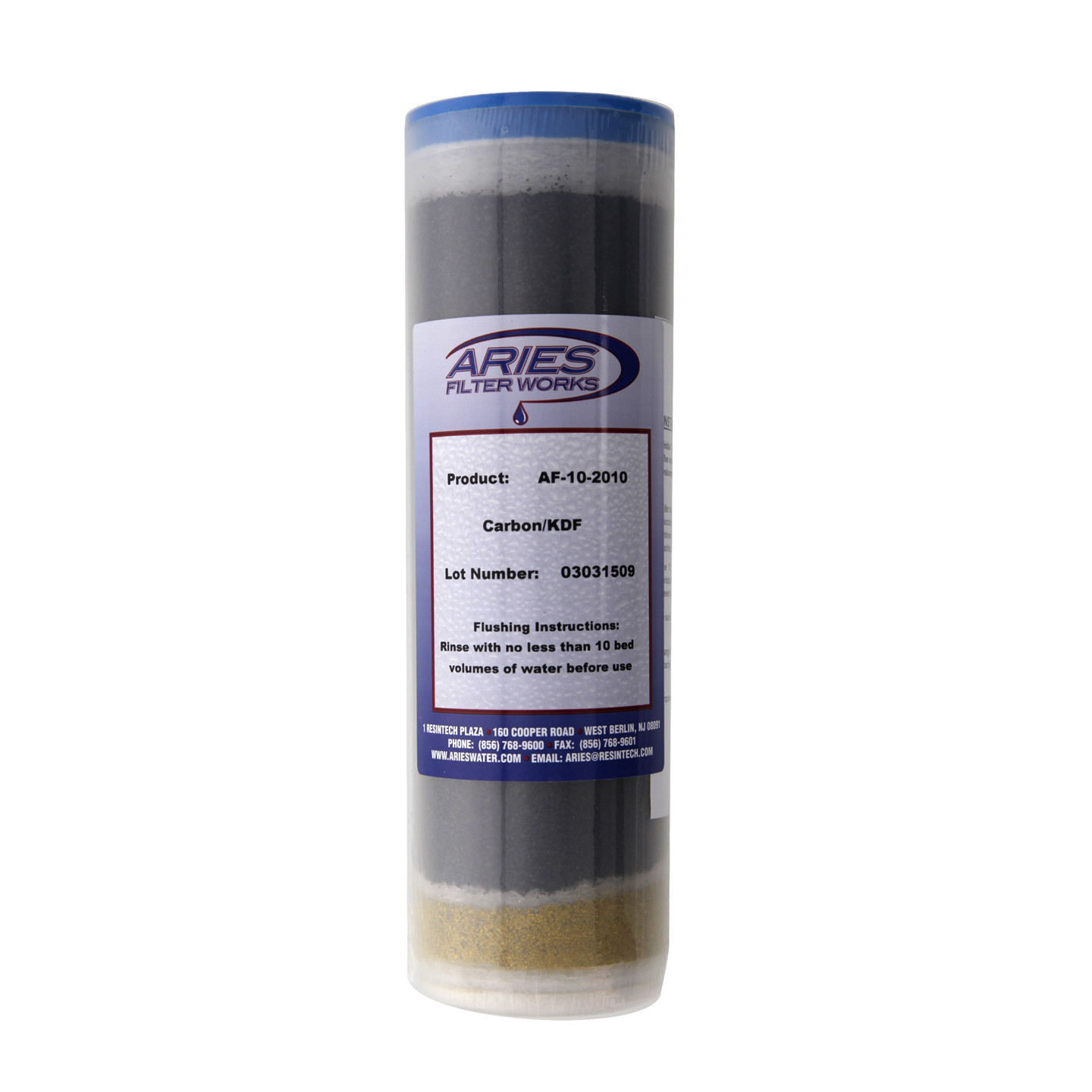 Aries AF-10-2010 25 Micron Standard 10 x 2.5 KDF55 Carbon Water FIlter